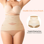 CYDREAM Shapewear for Women Tummy Control Panties High Waisted Butt Lifting Panties Faja Body Shaper (Beige, Medium)