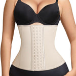 Lover-Beauty Waist Trainer for Women Latex Underbust Waist Cincher Corset, Tummy Control Corset Hourglass Body Shaper, Large, Beige