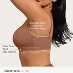 FeelinGirl Bralettes for Women with Supportive Seamless Wireless Bras, No Wire Unlined Comfort Buttery Soft Bras for Sleep Everyday, Light Coffee, XXL