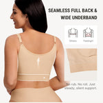 FeelinGirl Front Closure Bras for Women Post Surgery Bra Wirefree Mastectomy Bra Brasieres para Mujer Compression Skin