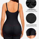 Nebility Women's Shapewear Bodysuit Tummy Control Body Suit Built in Bra Tank Camisole Seamless Mid Thigh Body Shaper