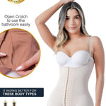 Sonryse TR66BF Butt Lifter Postpartum Girdles Shapewear Body Shaper Extra Firm Control for Women Fajas Colombianas Reductoras y Moldeadoras Beige 4XL