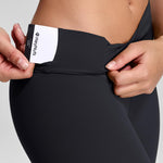 HeyNuts Pure&Plain Workout Pro 7/8 Leggings for Women, High Waisted Athletic Compression Tummy Control Yoga Pants 25'' Black L(12)