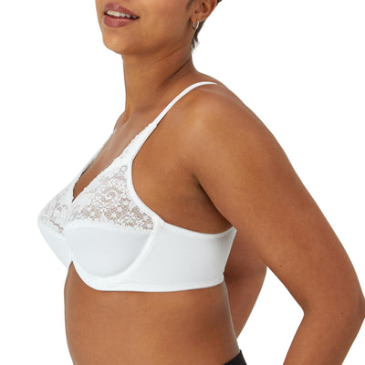 Lilyette Women's Microfiber Minimizer, White,34D