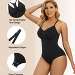 SHAPERX Bodysuit for Women Tummy Control Shapewear Racerback Seamless Body Shaper Tank Top,SZ5305-Black-2XL/3XL