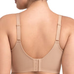 HSIA Bras for Women Minimizer Full Coverage Seamless Plus Size Longline Unlined Underwire Back Smoothing Bra, Light Beige 36DDD