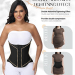 SHAPSHE Waist Trainer for Women Tummy Control Cincher Corset Shapewear Working Out Body Shaper with Hooks Black M