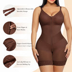YIANNA V-Shaped Postpartum Fajas Colombianas Moldeadoras Enhanced Tummy Control Shapewear for Women Butt Lifter Faja Body Shaper,YA7567-Brown-L