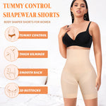 Werena Shapewear Shorts Tummy Control for Women High Waisted Body Shaper Underwear Slimming Slip Shorts Under Dresses(#1 Beige(medium control),S)