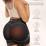FeelinGirl Body Shaper Panty Tummy Control Shapewear Middle Waist Shorts Butt Shaper Black M