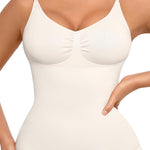 FeelinGirl Womens Tank Top Shapewear Tummy Control Tops Slimming Cami Tank Seamless Compression V Neck Camisole