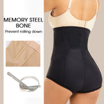 MOVWIN Postpartum Belly Wrap C Section Panties Belly Band Abdominal Compression Corset Girdle Shorts with Zipper Black