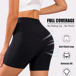 Knowyou Womens Seamless Boy Shorts Underwear No Show Boxer Briefs Stretch High Waisted Panties for Ladies Shorts Anti Chafing
