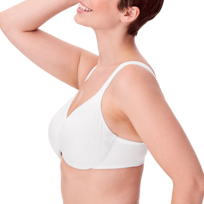 Bali Designs Women's Live It up Seamless Underwire Bra, White, 36DDD