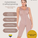 FAJAS DISENOS D'PRADA DELIÉ - Shapewear for Women Post Surgery High Compression Stage 2 Colombian Full Body Faja Front Hooks