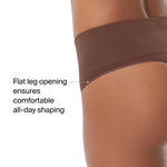 SPANX SPANXshape Everyday Shaping Thong - Core Control Shapewear Underwear - Invisible Under Clothes - Seamless Design - Naked 4.0 - Medium