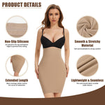 JOYSHAPER Shapewear Half Slip for Under Dress Tummy Control Skirt Slip Slimming Slip Body Shaper Nude M