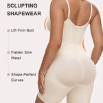 SHAPERX Women's Shapewear Bodysuit Tummy Control Seamless Zip-Up Body Shaper Waist Defining Silhouette,SZ5862-White-2XL