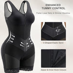 SHAPERX V-Shaped Fajas Colombianas Moldeadoras Enhanced Tummy Control Shapewear Postpartum Butt Lifter Full Body Shaper,SZ7536-Black-S