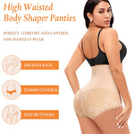 Werena Tummy Control Shapewear Panties for Women High Waisted Shaping Underwear Lace Body Shaper Girdle(01# A Beige(lace),Large)