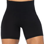 Sunzel 8" / 5" / 3" Biker Shorts for Women with Pockets, High Waisted Yoga Workout Shorts Black Large