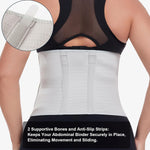 MAMODY Postpartum Belly Band abdominal Binder for Natural Delivery & C-Section, Adjustable Compression Wrap, Abdominal Support Belt (Gray, Large)