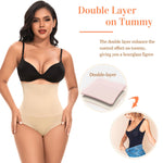Werena Tummy Control Shapewear for Women High Waisted Body Shaper Briefs Slimming Girdle Shaping Underwear(#A1 High Waist Beige(seamless),Medium)