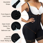 SHAPERX Women's Fajas Colombianas Tummy Control Shapewear Postpartum Butt Lifting Body Shaper with Boned Support,SZ7281-Black-S