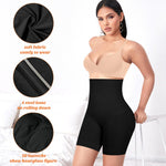Werena Shapewear Shorts Tummy Control for Women High Waisted Body Shaper Underwear Slimming Slip Shorts Under Dresses(#1 Black(medium control),S)