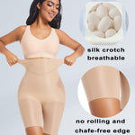 PRETTYWELL High Waisted Shapewear Shorts for Women,Light Tummy Control Seamless Body Shaper Shorts No Show for Under Dress Nude