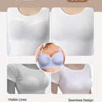 Bras for Women Seamless Comfort No Underwire Stretch Adjustable Bralettes Everyday Bra Blue Small