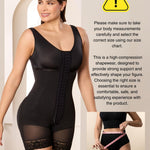 SHAPE CONCEPT 080 Fajas Colombianas Post Surgery Compression Garment Tummy Tuck with Hooks and Bra Black