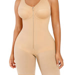 SHAPELLX Full Body Shapewear for Women Faja Colombianas Butt Lifter Shapewear Tummy Control Plus Size Compression Garments(Beige-XXL)