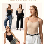Shapewear Bodysuit Tummy Control Seamless for Women, Inverted Triangle Design with Hip Texture, Faja Body Waist Briefs
