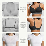 FeelinGirl Wireless Supportive Bra for Women, Seamless Comfort Bralettes No Underwire Full Coverage Everyday Bras Black