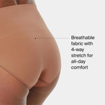 SPANX SPANXshape Everyday Shaping Brief - Core Control Shapewear Underwear - Invisible Under Clothes - Seamless Design - Naked 3.0 - Medium