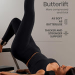 CRZ YOGA Butterlift Workout Leggings 25" - High Waisted Pilates Gym Athletic Womens Yoga Pants Buttery Soft Black Small
