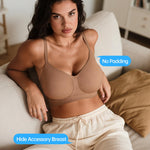 OEAK Bralettes for Women No Padding Comfortable Wireless Bras Seamless Bralette No Underwire Bra Cute Everyday Tshirt Bras Sienna S