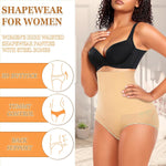 Werena Tummy Control Shapewear Panties For Women Seamless High Waist Shaping Body Shaper Girdle Underwear