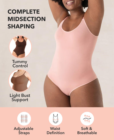 SHAPERMINT Brief & Thong Bodysuit - Tummy Control Seamless Body Shaper, Shapewear for Women Small to Plus Size