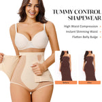CYDREAM Tummy Control Shapewear for Women Faja Underwear Body Shaper High Waisted compression Butt Lifting Panties Breathable (US, Alpha, Small, Regular, Regular, Beige)