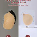 PUFF BODY Sticky Bra for Women, Adhesive Bra Push Up for Backless Dress, Strapless Invisible Silicone Bra Cups, Cleavage Lift Nipple Covers (A Cup, Beige)