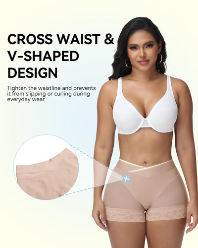 SHAPSHE Tummy Control Shapewear Shorts Butt Lifting Panties Compression Underwear Women Curvy Faja Colombianas Moldeadoras Bbl Shorts Panty Faja Control Abdomen Low Back Shapewear Tan