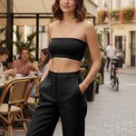HESTYA 3 Pack Women's Strapless Bandeau Bra Seamless Bralette Soft Stretchy Non-Padded Wireless Tube Top Bras(Large,Black, White, Skin Tone)