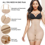 Lover-Beauty Fajas Colombianas Shapewear for Women Postpartum Tummy Control Butt Lifter Body Shaper Bodysuit Light Skin XX-Large