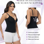 SHAPSHE Corset Waist Trainer For Women Tummy Control Bustier Lace Top Waist Corsets Shapewear Body Shaper with Bra Black