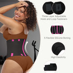 FeelinGirl Women Corset Workout Waist Trainer Belt Tummy Control Waist Cincher Sport Workout Waist Trimmer Rose Red XL