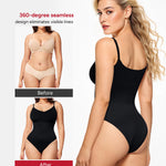 Nebility Bodysuits for Women Tummy Control Body Suits Seamless Shapewear V Neck Body Shaper