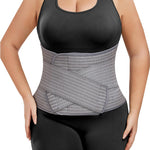 Abdominal Binder Post Surgery - Postpartum Belly Band Wrap | Post C Section Belly Binder Recovery Belt | Stomach Compression Hernia Belt For Men or Women After Pregnancy, Hysterectomy (Small/Medium)