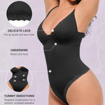 SHAPELLX Body Suits Women Shapewear Tummy Control Corset Bodysuit One Piece Body Shaper Blcak Lace Bodysuits Thong